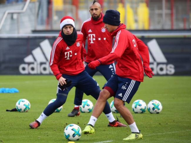 James se reincorporó a los entrenamientos del Bayern Múnich