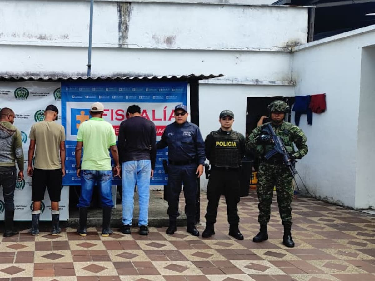 El Ejército Nacional capturó a cinco personas por minería ilegal en Riosucio, Caldas