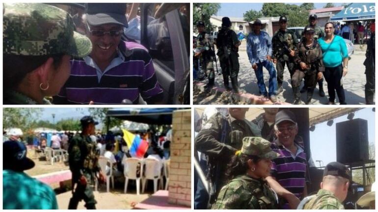 La visita de jefes guerrilleros de las Farc al corregimiento del Conejo en La Gaujira.