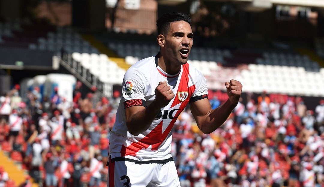 Falcao en su debut con Rayo Vallecano