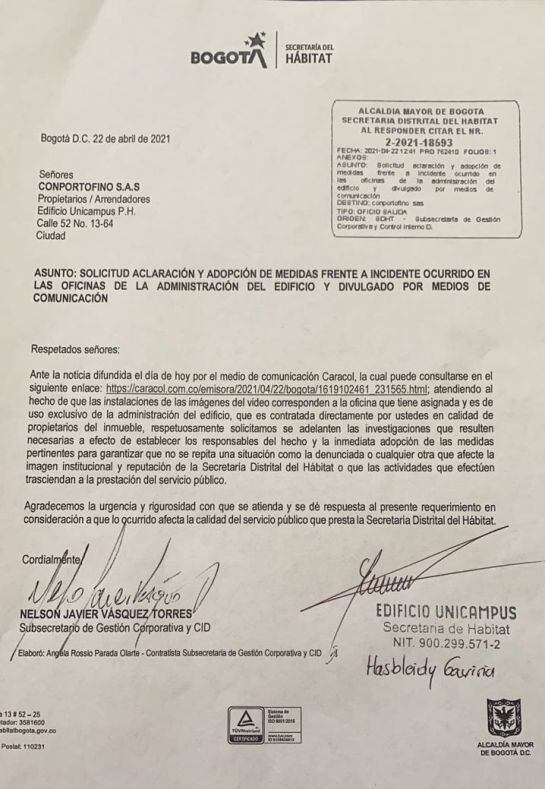 Secretaria de Hábitat responde ante los videos de contenido sexual