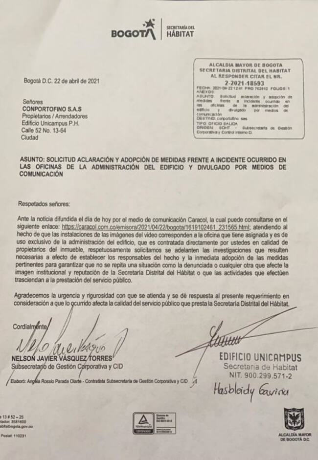 Secretaria de Hábitat responde ante los videos de contenido sexual