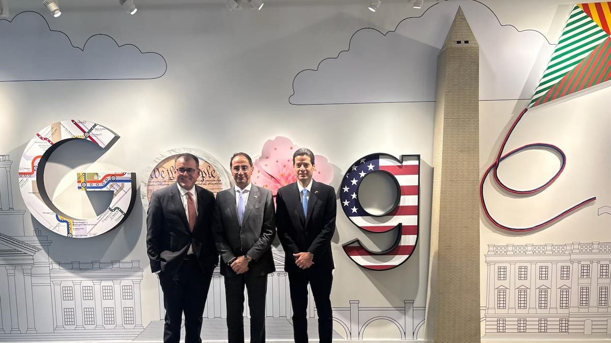 El vicepresidente electo José Manuel Restrepo se reunió con directivos de Google en Washington