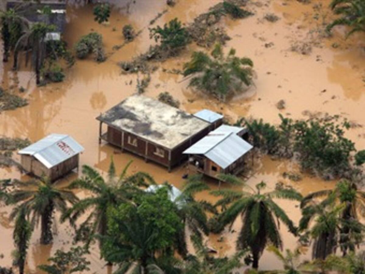 El río Cauca rompe los muros de contención e inunda una amplia región de La Mojana