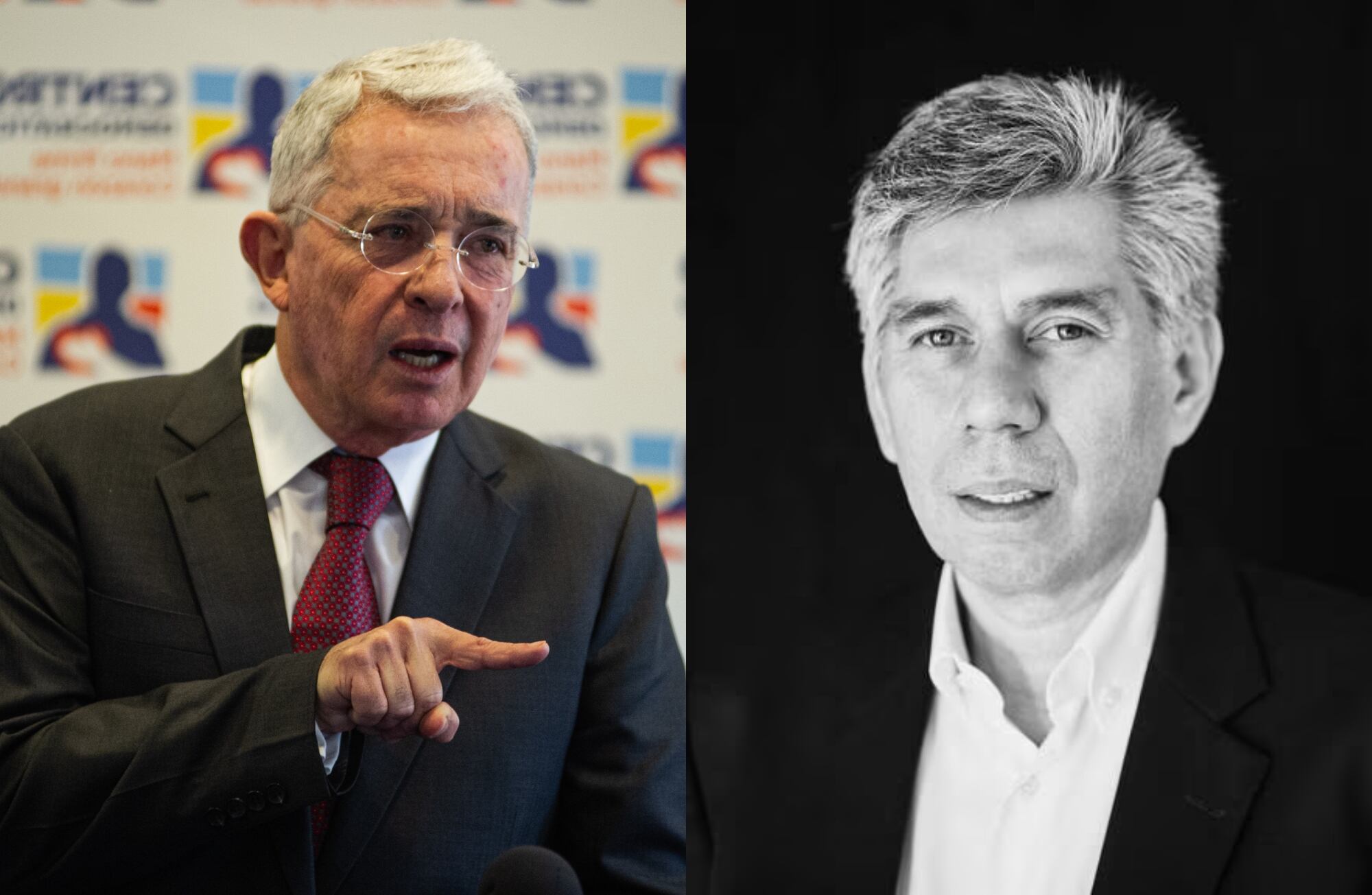 Álvaro Uribe y Daniel Coronell | Foto: Colprensa y W Radio