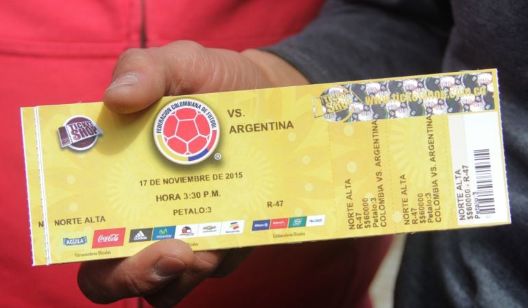 Boletas Selección Colombia