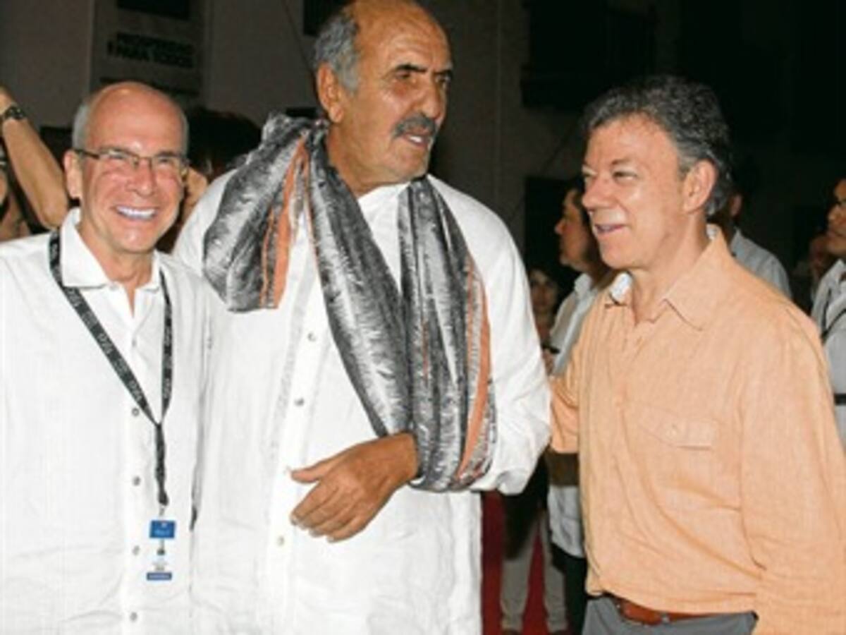 Presidente Santos presente en la inauguracion del FICCI en Cartagena