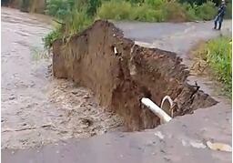Afectaciones por lluvias en Juan Frío, Villa del Rosario. / Foto: Cortesía.