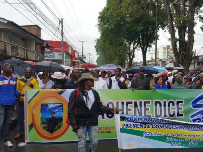 Movilización por la paz Guachené (Archivo)