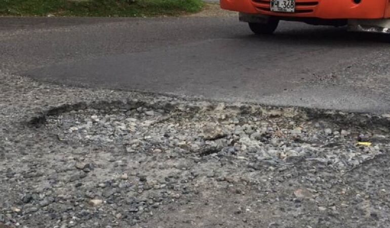 Mal estado de las vías.