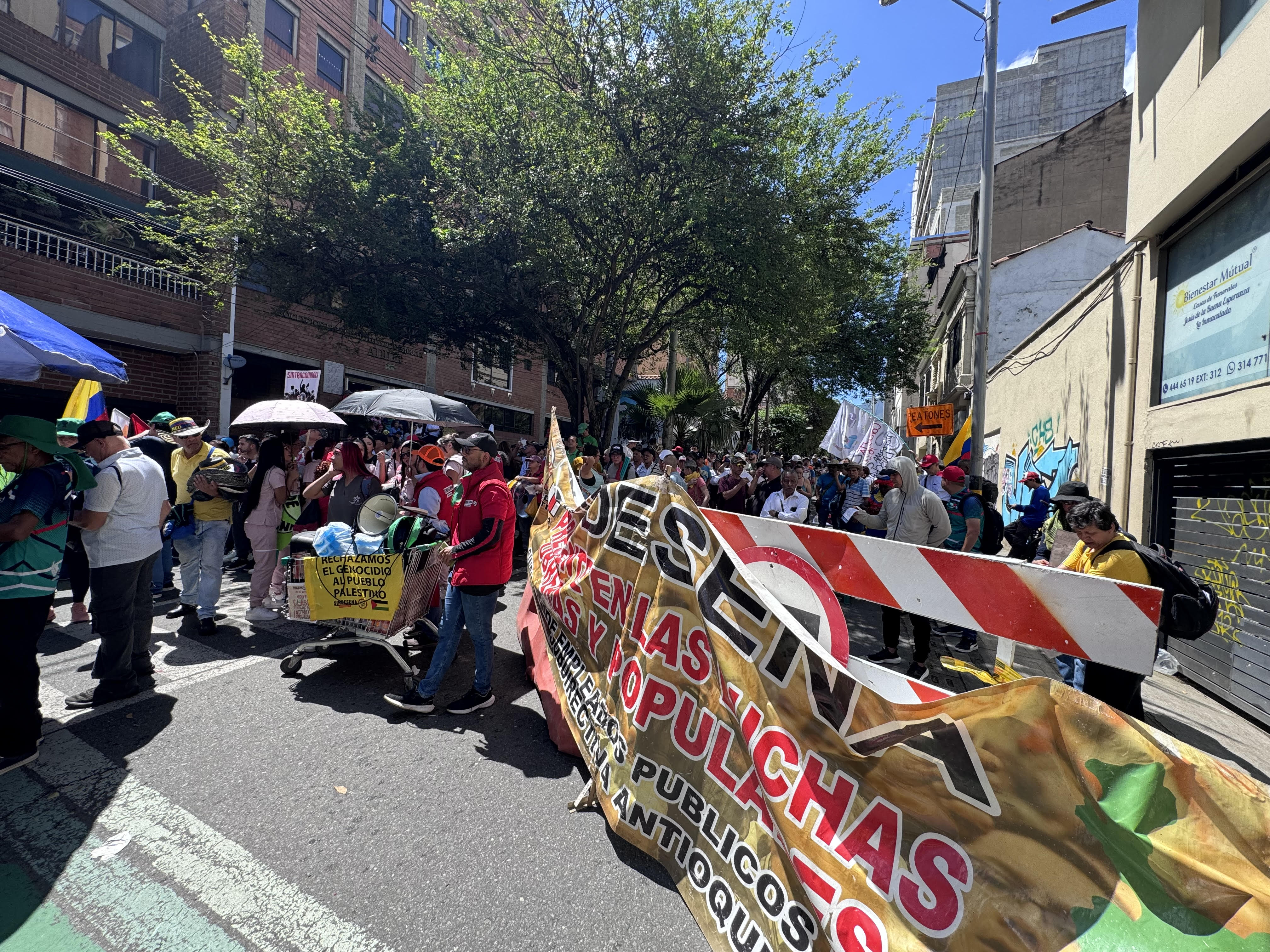 Jornada de movilización en Medellín. (Imagen referencial). Foto: Caracol Radio.