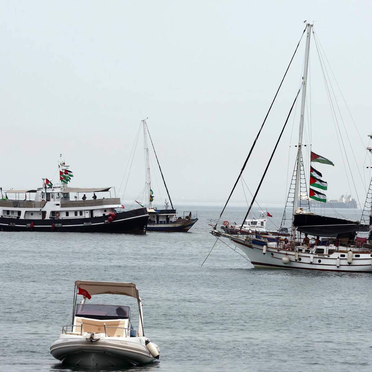 30 barcos de la Flotilla Global Sumud siguen su camino a Gaza pese a las interceptaciones de Israel