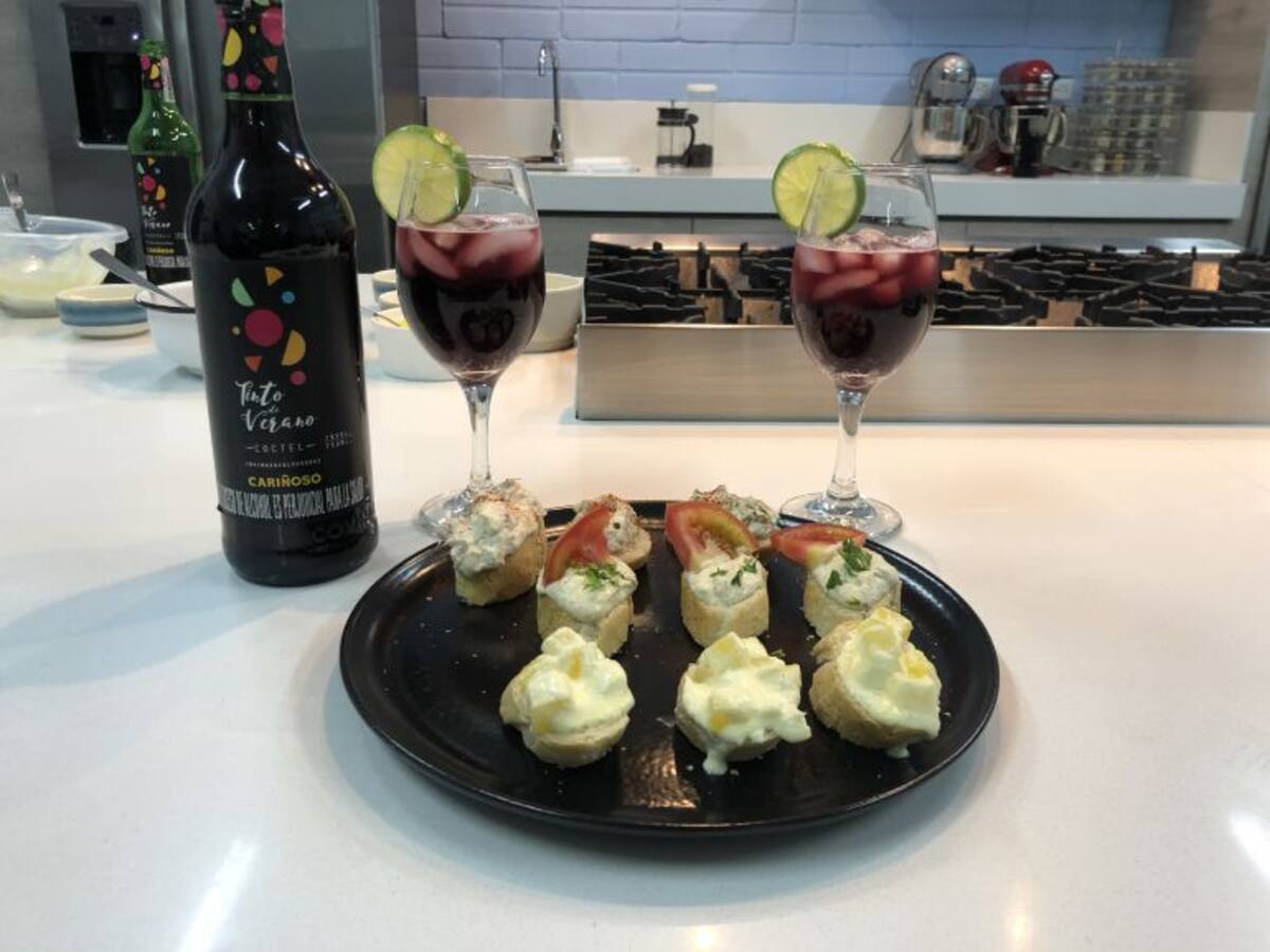 Disfrute un Tinto de verano Cariñoso junto a unas tapas