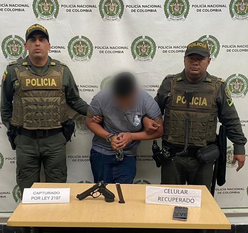 Capturado por robo- foto Policía Metropolitana