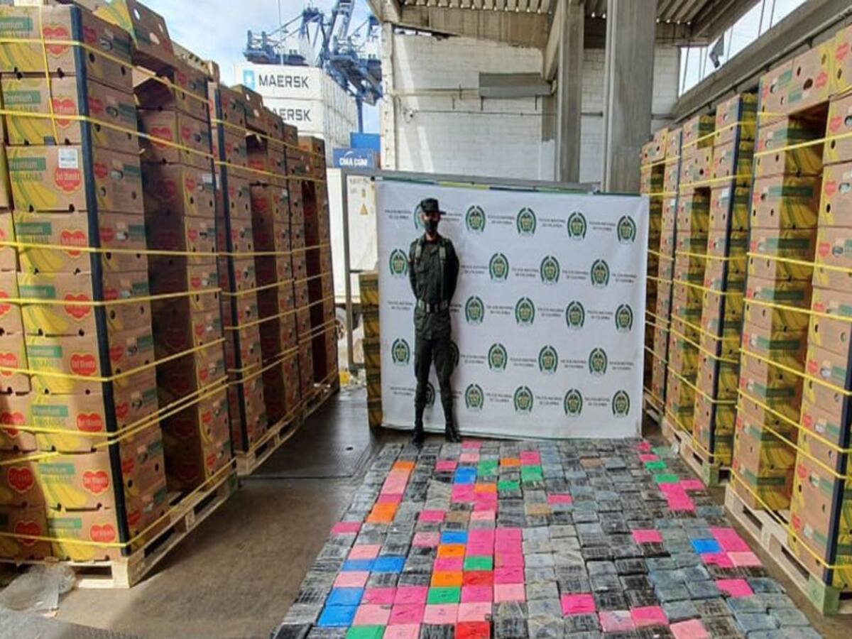 En puertos de Barranquilla y Santa Marta incautan 784 kilos de cocaína