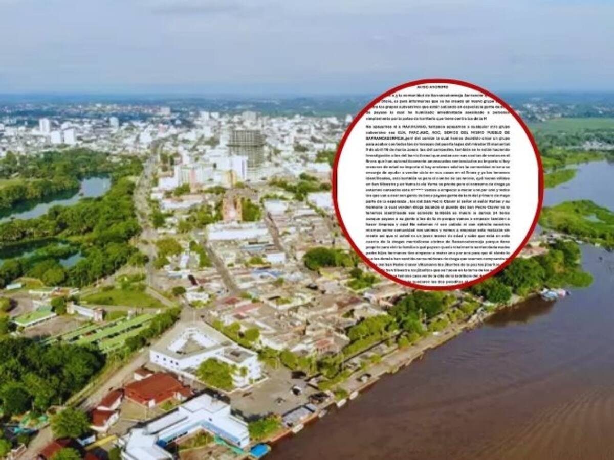 Nuevo panfleto causa zozobra en Barrancabermeja. ¿Qué dice?