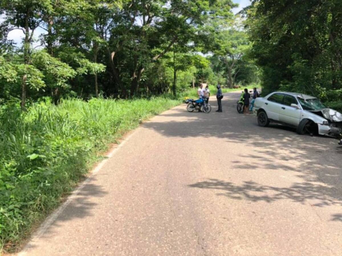 Motociclista quedó herido en accidente de tránsito en Santa Catalina