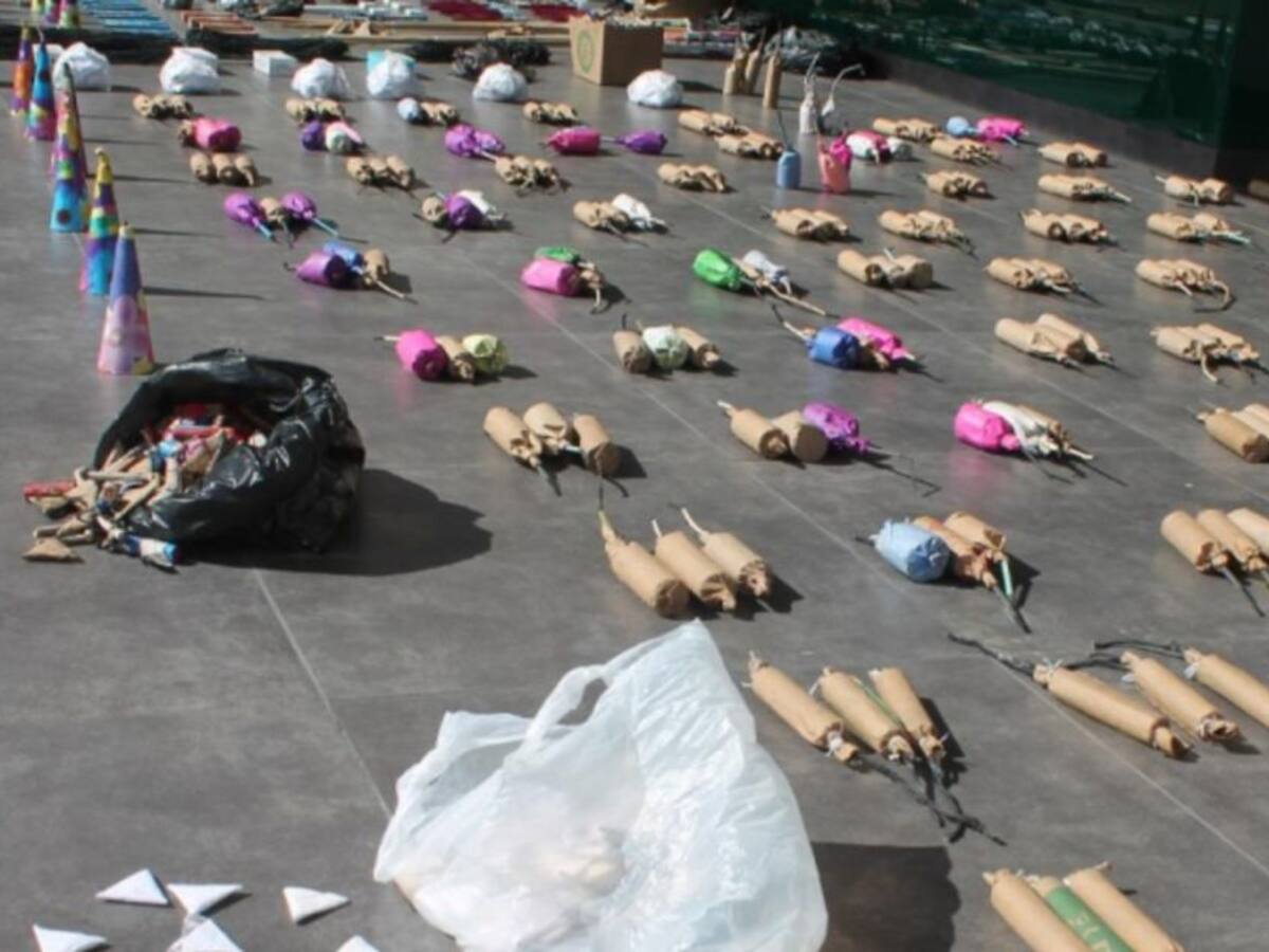 En dos días se ha incautado 5 mil gramos de pólvora en Caldas