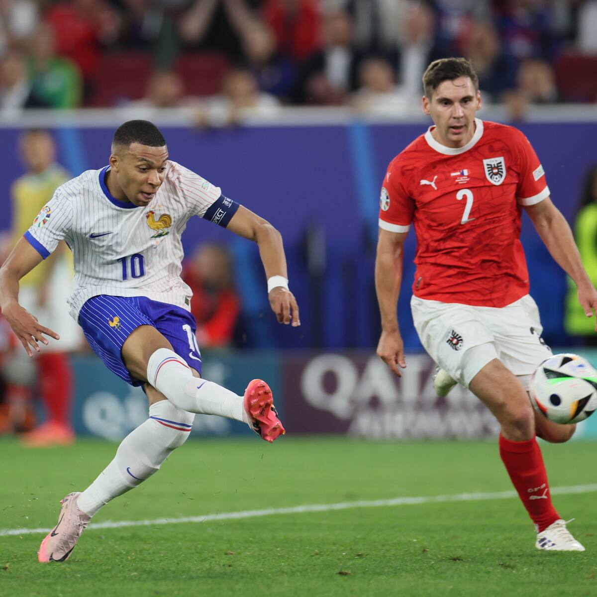 Francia derrota a Austria por la mínima diferencia en la Euro: Mbappé salió lastimado