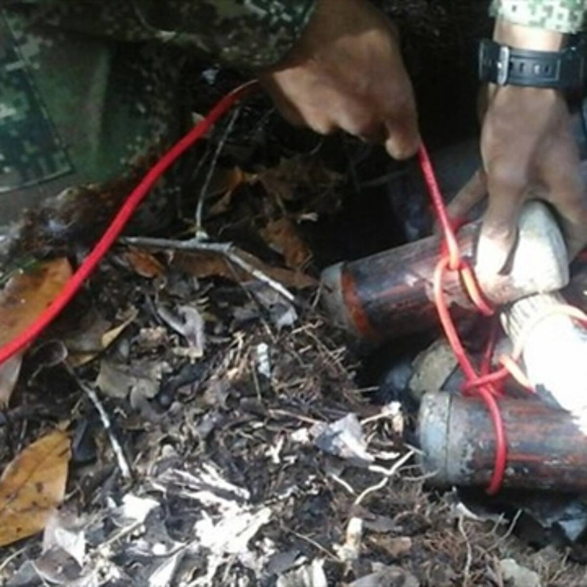 Destruyen 17 minas antipersonal del ELN en Campohermoso, Boyacá.