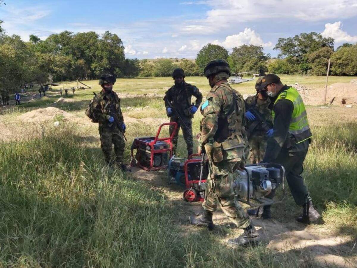 28 personas fueron capturadas por minería ilegal en el sur del Tolima