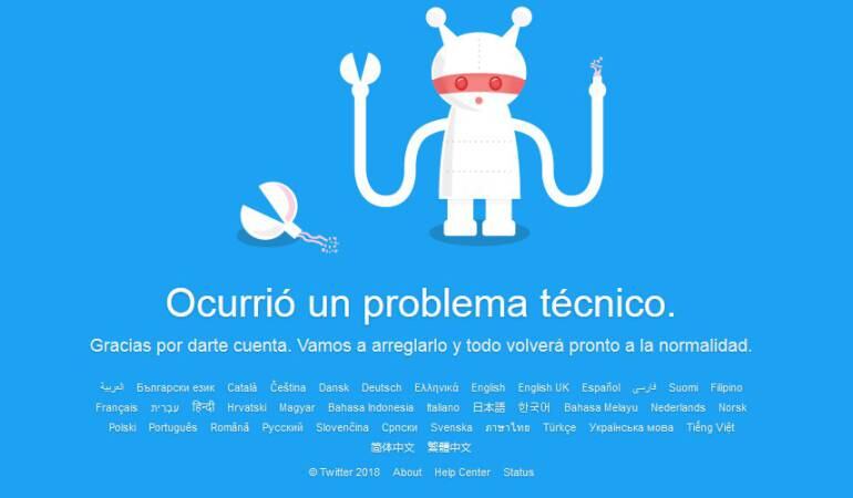 Caída de Twitter