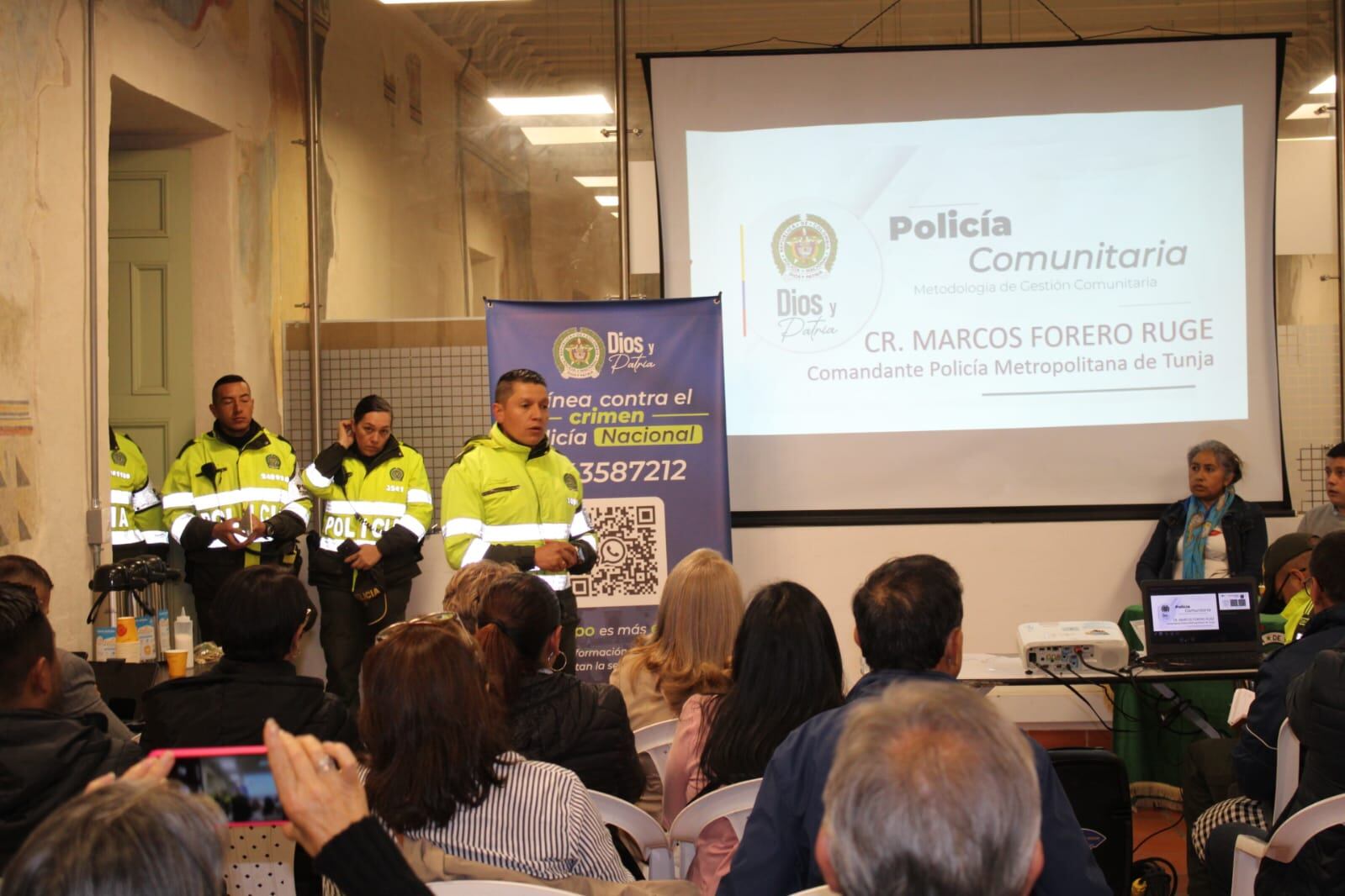 Tunja refuerza su policía comunitaria para mejorar la convivencia ciudadana