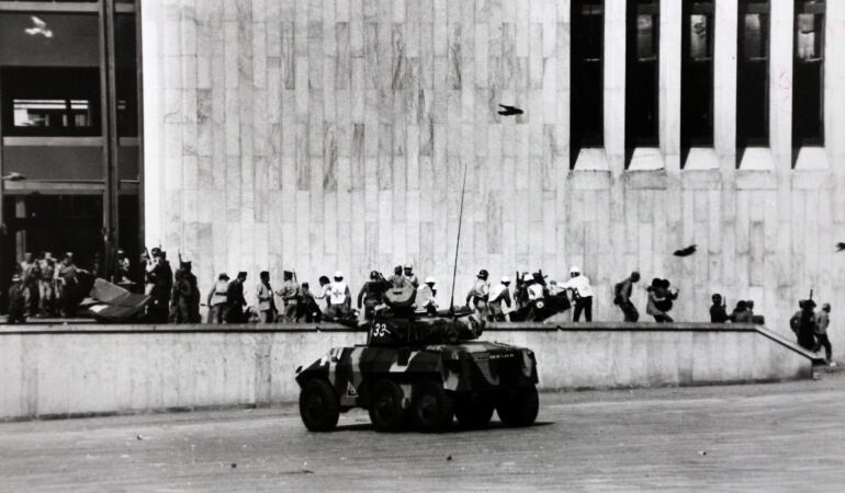 La Toma del Palacio de Justicia, en Bogotá. 