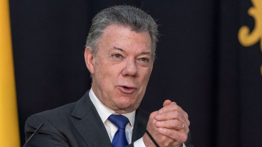 Juan Manuel Santos celebró públicamente las buenas noticias. Foto: Getty Images