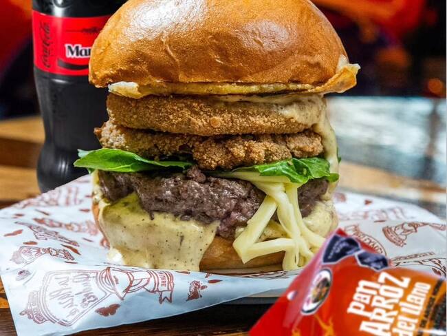 Hamburguesa Sabanera: la propuesta del chef Yul, en el Festival de La Plaza de Andrés