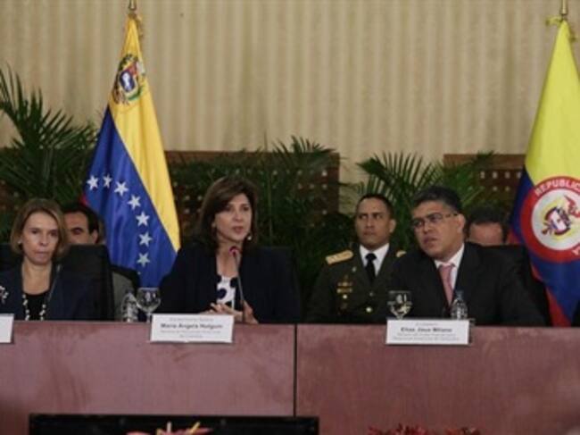 Comisión mixta entre Colombia y Venezuela en Caracas, encabezaron los Cancilleres de cada país. Fotos: Felipe Pinzón OP Cancillería/Colprensa.