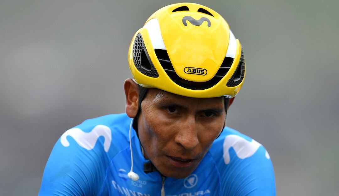 Nairo Quintana durante el Tour de Francia 2019 con el Movistar