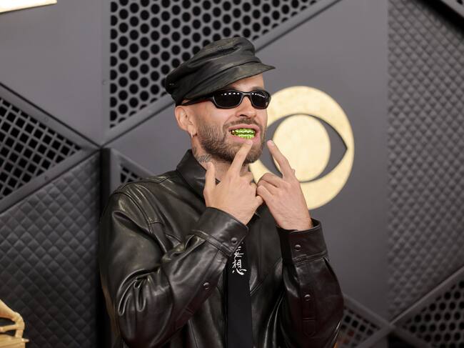 LOS ANGELES, CALIFORNIA - FEBRUARY 01: (FOR EDITORIAL USE ONLY) Feid attends the 68th GRAMMY Awards at Crypto.com Arena on February 01, 2026 in Los Angeles, California. (Photo by Brianna Bryson/WireImage)
