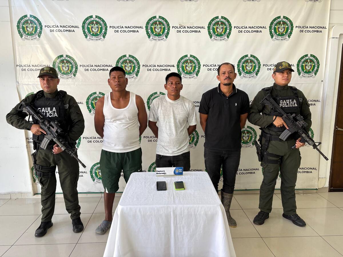 Capturan a tres integrantes del Clan del Golfo que extorsionaban en Santander