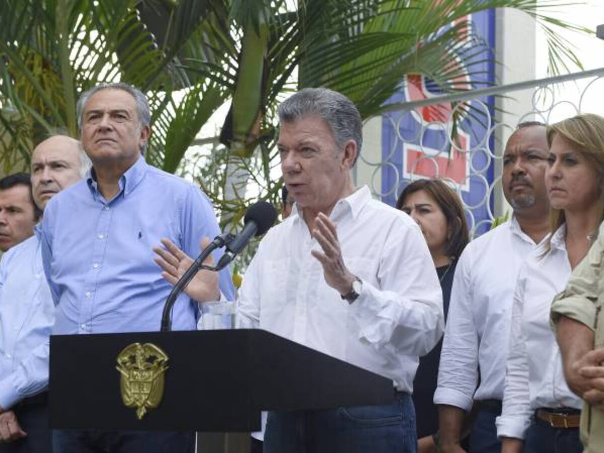 “No lo conozco”, responde Santos sobre Vargas Lleras en Tumaco