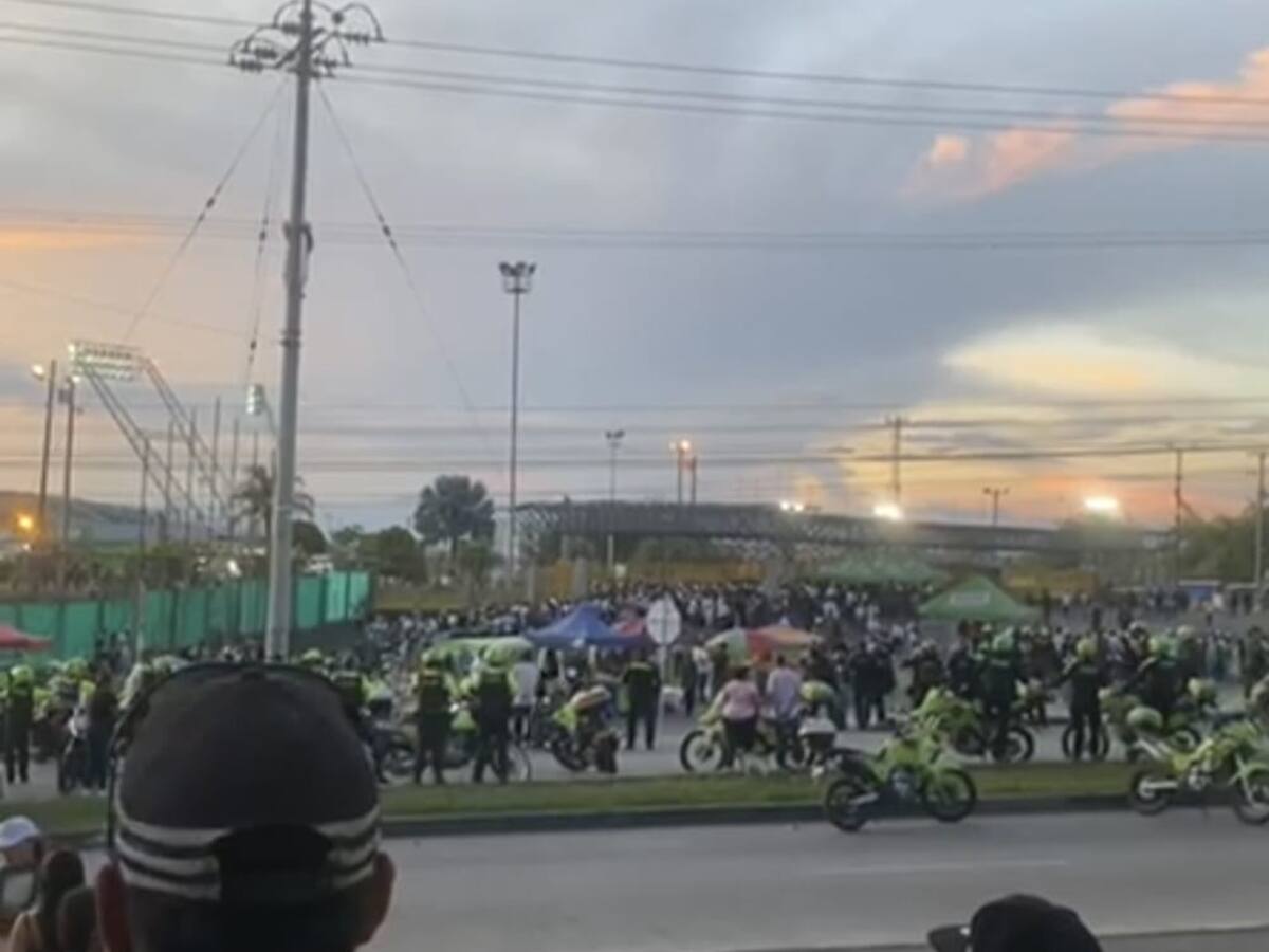 Balance de las autoridades: 45 riñas entre hinchas del Deportes Quindío y Atlético Nacional