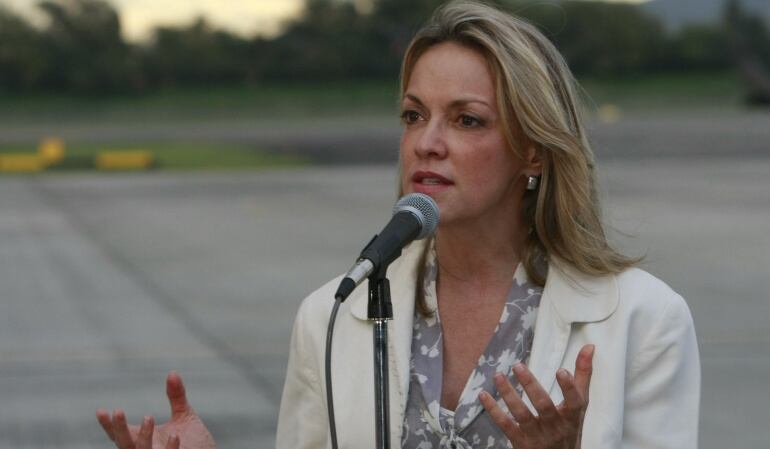 La embajadora de Colombia ante las Naciones Unidas, María Emma Mejía.