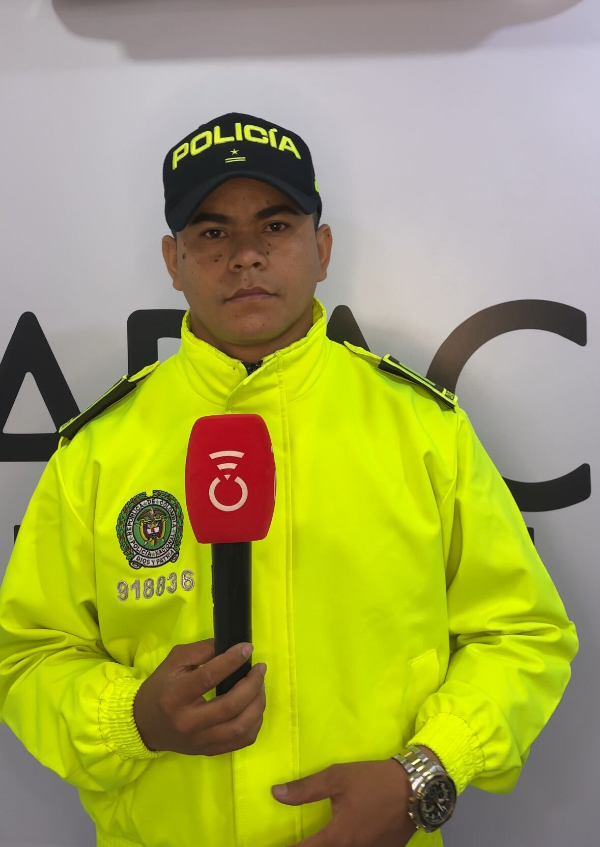 Subintendente Samuel Palmera Barrios, investigador criminal de la SIJIN. Foto Caracol Radio Neiva 