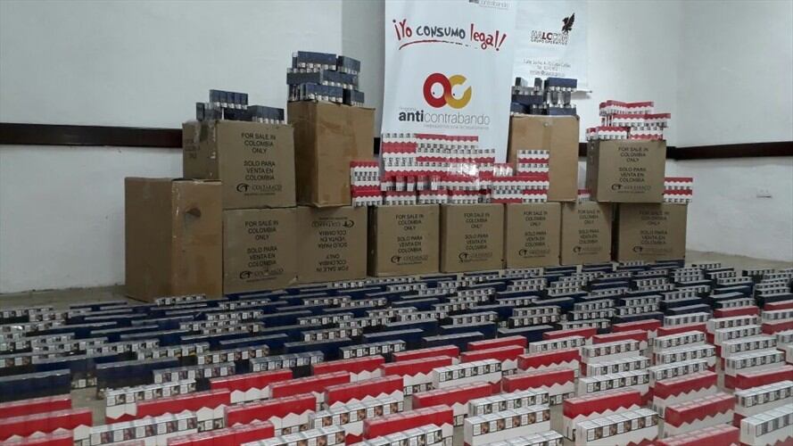 Incautan licor y cigarrillos de contrabando en Cauca. Foto: Gobernación del Cauca.
