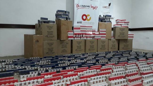 Incautan licor y cigarrillos de contrabando en Cauca. Foto: Gobernación del Cauca.