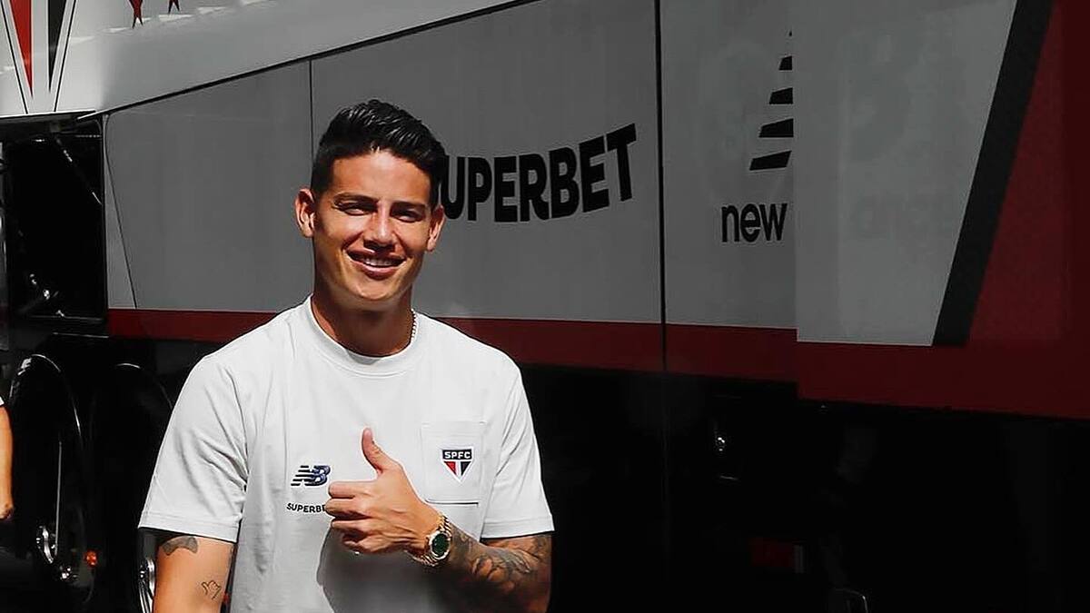 James Rodríguez viaja con Sao Paulo para reaparecer en el Campeonato Paulista