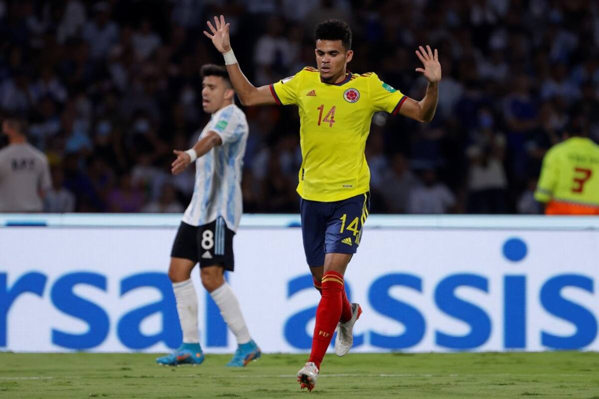 Luis Díaz no tuvo una destacada actuación ante Argentina.