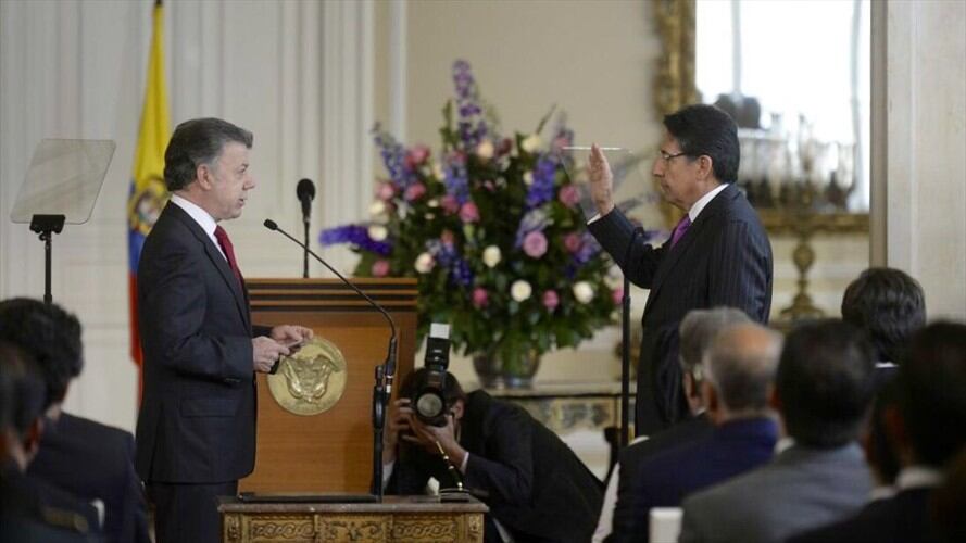 Posesión de Néstor Humberto Martínez para fiscal General de la Nación. Foto: Colprensa.