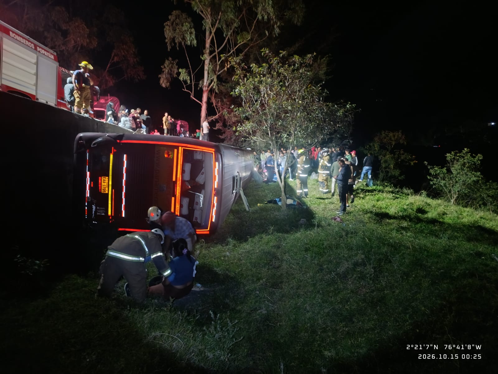 Intento de atraco habría provocado accidente de bus en el Cauca: se registran 4 muertos y 56 heridos