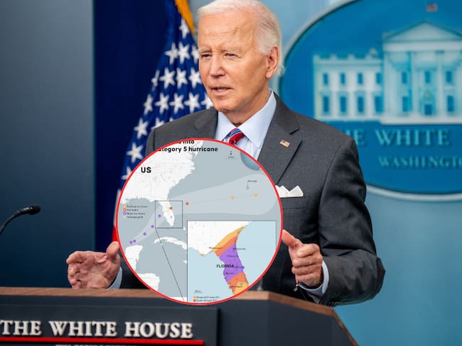 Biden canceló su viaje a Alemania para estar al tanto de la llegada de Milton. (Foto: Getty/ Caracol Radio)