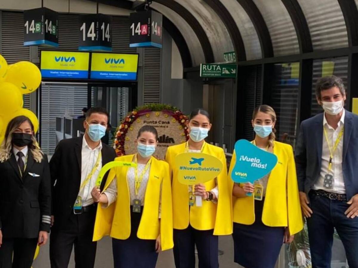 VIVA inaugura ruta Medellín Punta Cana y espera operar Medellín Buenos Aires