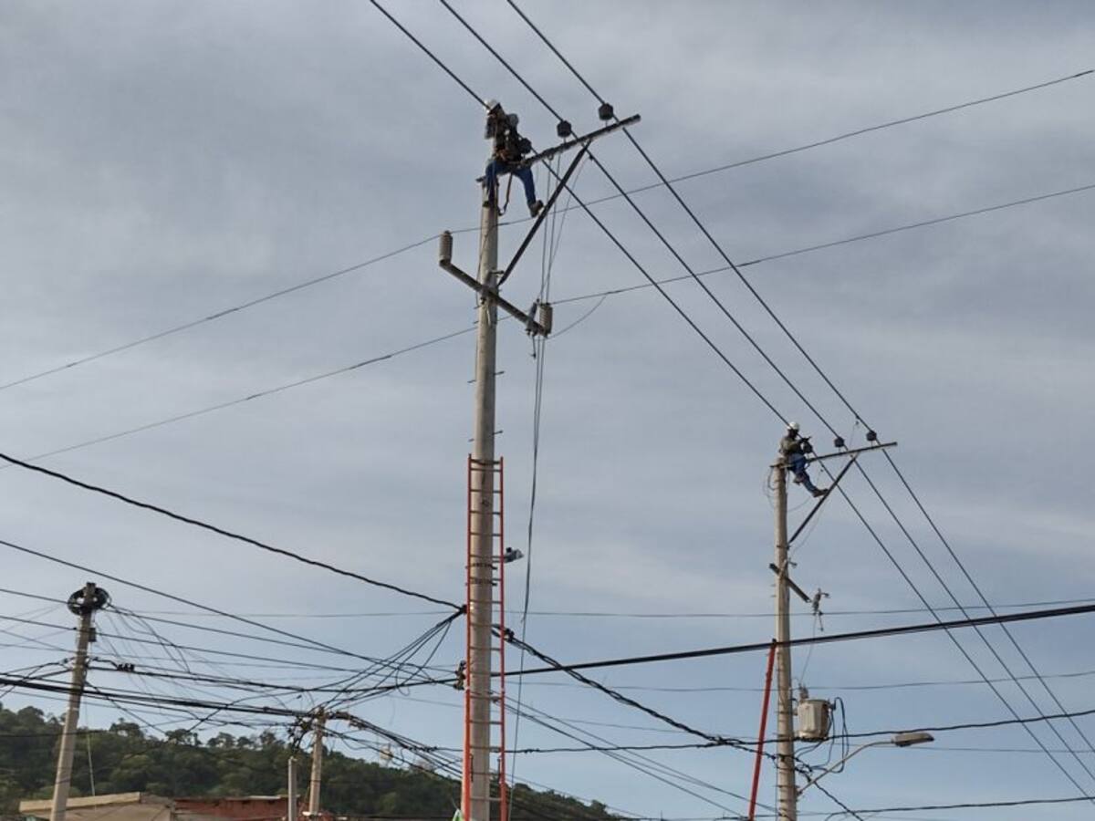 Trabajos de Afinia en norte y centro de Bolívar