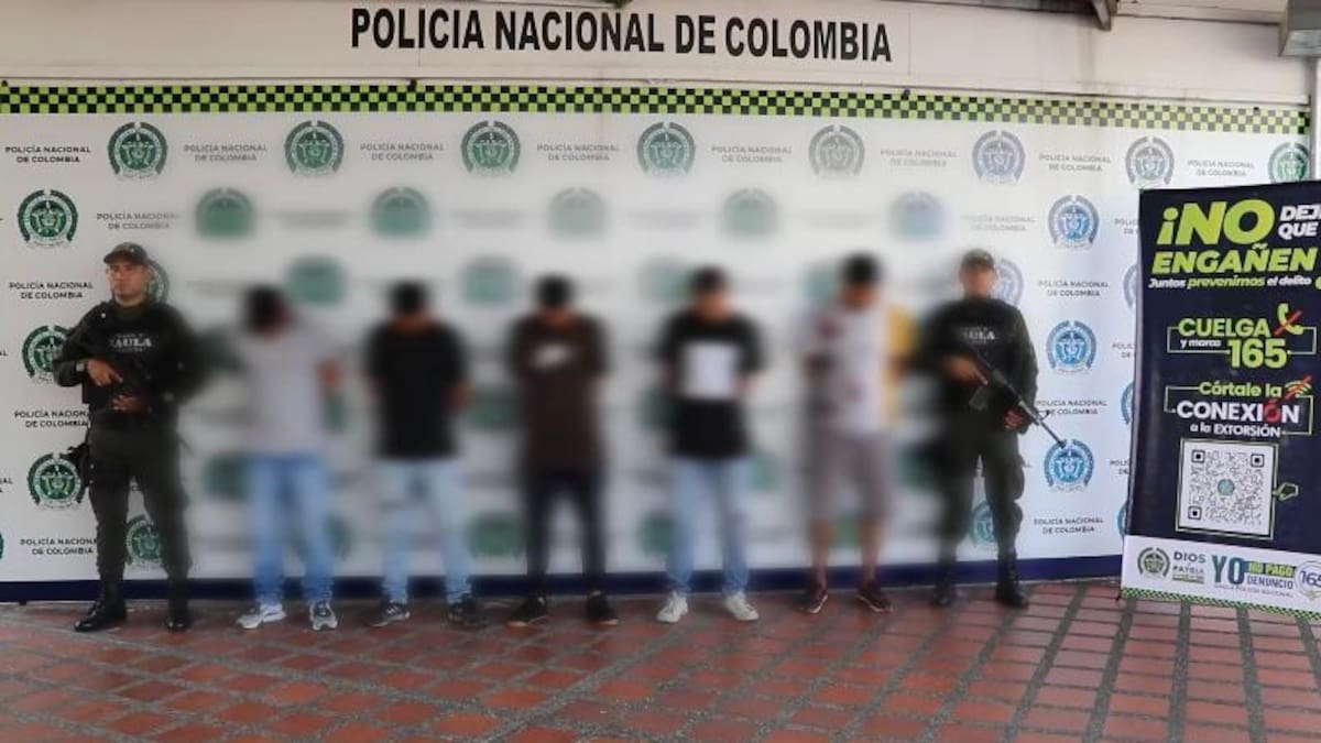 Desarticulan banda dedicada a la extorsión de comerciantes en Pereira y Dosquebradas