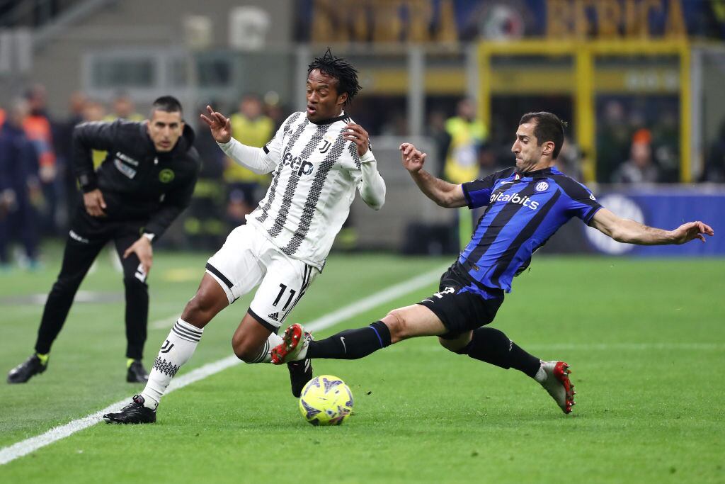 Juan Guillermo Cuadrado en el partido entre Juventus e Inter de Milan (Photo by Marco Luzzani/Getty Images)
