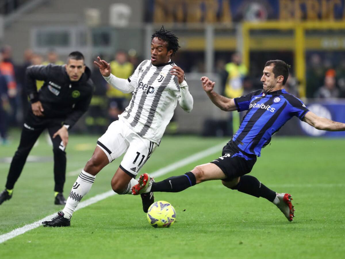 Juan Guillermo Cuadrado, presente en la victoria de Juventus ante Inter